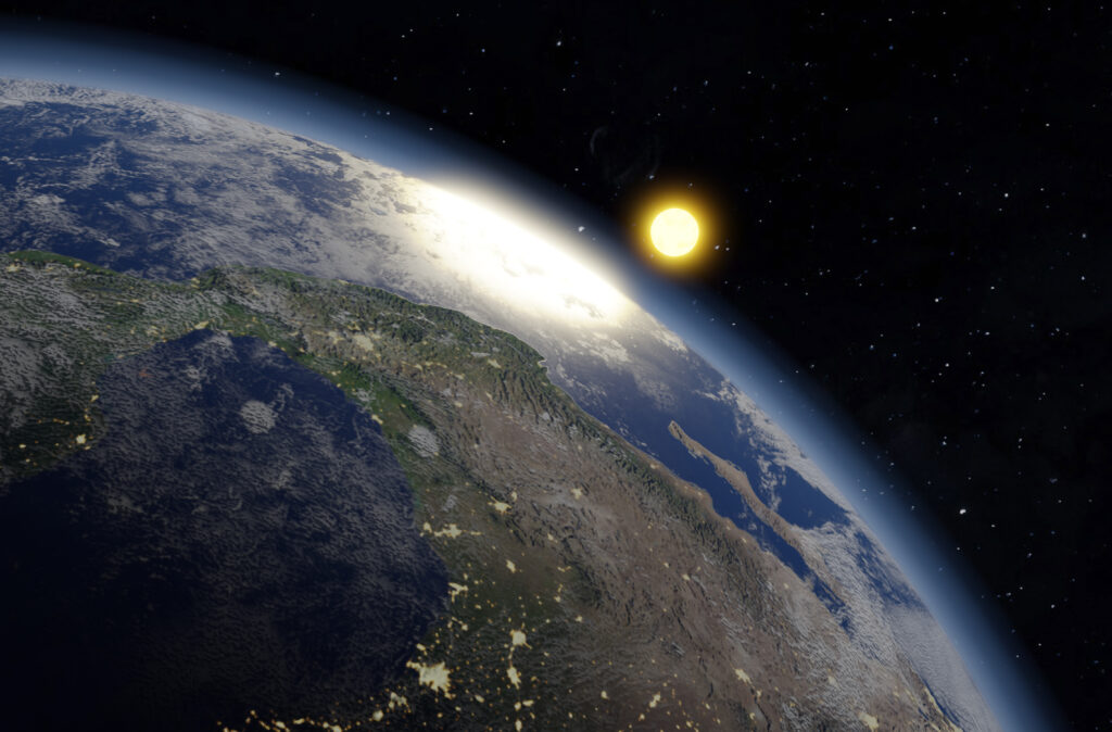 Imagem da terra vista pelo espaço
